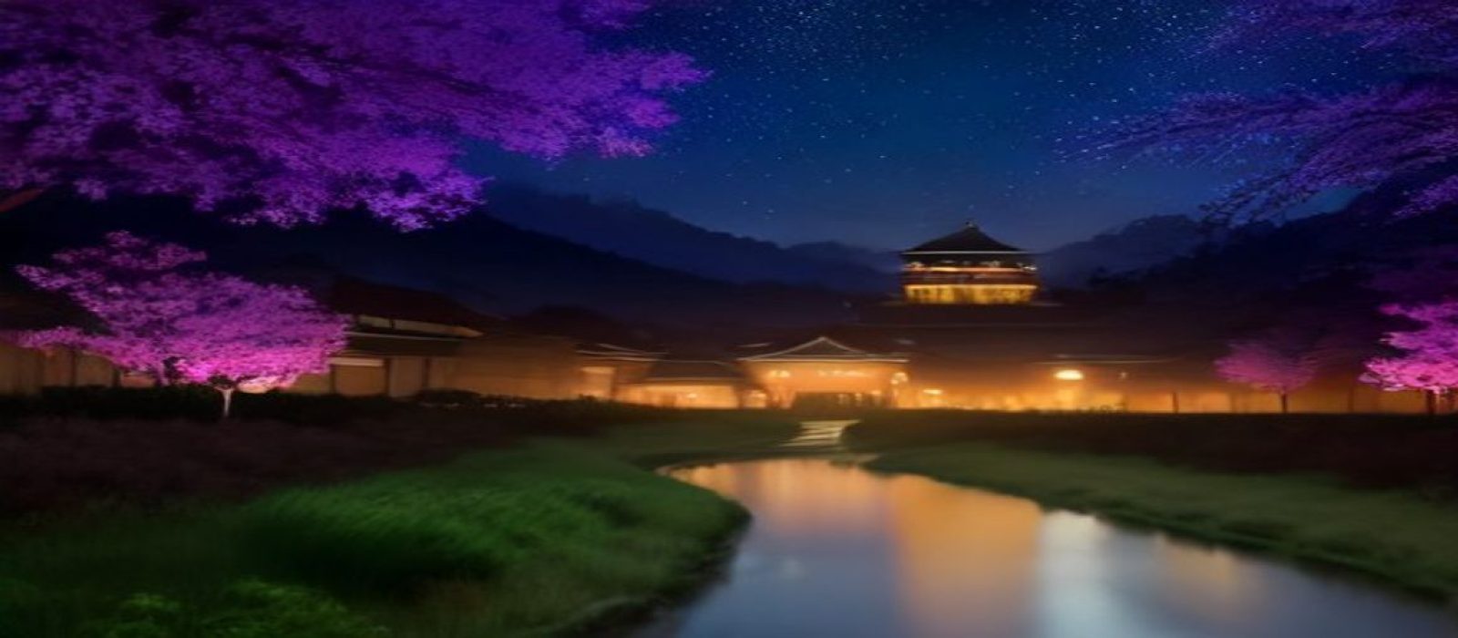 夜晚城市俯瞰图，密集的网络节点光线交织，象征梨加速器连接全球的高速通道