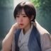 数据分析编辑张思琪头像，扎马尾的女性，背景是数据图表大屏